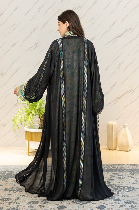 BLACK LACE ABAYA