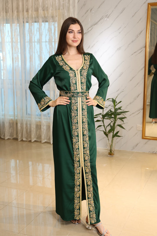 MOROCCAN DRESS GREEN
