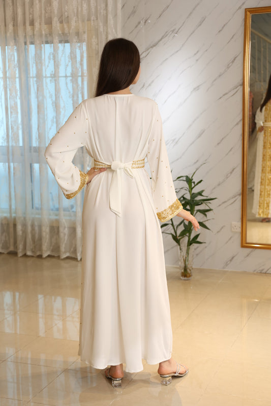 MOROCCAN DRESS WHITE