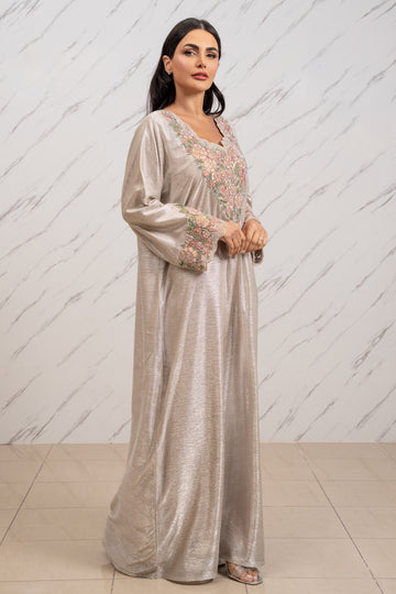 NOOR AL-LAYL AL-DHAHABI COUTURE EMBROIDERED DRESS