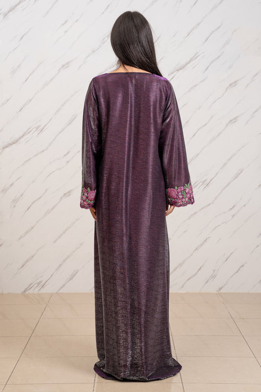 LAYALI AL-AMETHYST COUTURE EMBROIDERED DRESS