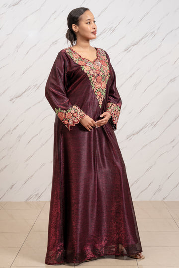 JAMAN AL-LAYL COUTURE EMBROIDERED DRESS