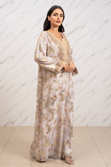 NOOR AL-ZAHAB COUTURE EMBROIDERED DRESS