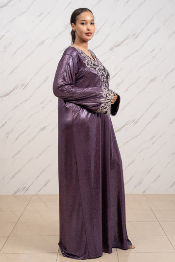 BAROQUE GLOW COUTURE EMBELLISHED DRESS