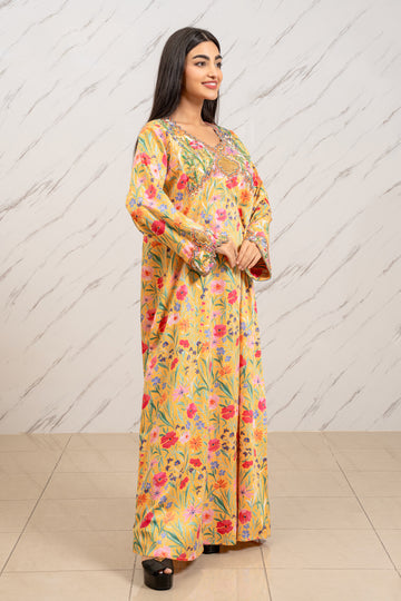 SOFT YELLOW HANDMADE SWISS COTTON DRESS