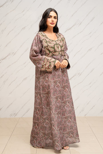 PAISLEY PREMIUM LINEN DRESS